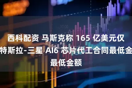 西科配资 马斯克称 165 亿美元仅是特斯拉-三星 AI6 芯片代工合同最低金额